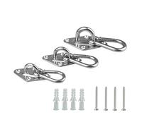 Kit de suspension de hamac robuste, crochet de plafond mural for corde de balançoire d'arbre, Kit de matériel de Yoga for chaise hamac, 2 ensembles(M5)