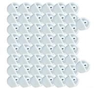 Kit de suspension de miroir sans cadre - 20 clips de fixation murale en plastique transparent - Support en verre pour murs durs - Portes en bois - 5 mm (B 50 pièces)