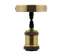 Zenitech Elexity - Kit de Suspension luminaire métal avec Cordon Textile Cuivre
