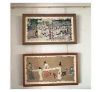 Kit de Suspension Murale pour galerie d'art : tiges en Laiton Robustes et Crochets coulissants réglables, Rail de galerie Flexible de 2,6 Pieds pour Une Exposition Facile des œuvres d'art.