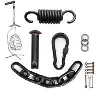 Kit de suspension pour balancelle de patio avec ressort et mousqueton, matériel de suspension pour chaise hamac - Capacité de charge de 250 kg, accessoires de montage pour chaise simple double avec