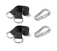 Kit De Suspension Pour Hamac, Balançoire D'arbre, Sangles, Capacité De Charge, Camping, Corde, Mousqueton, Randonnée, Ceinture Avec Crochet De Verrouillage, 1.5m