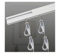 Kit de suspension réglable avec fil robuste et crochets pour galerie et décoration d'intérieur