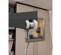 Kit de suspension réglable pour tableaux - Rail de 183 cm pour décoration murale, affichage photo de qualité musée, rail de galerie d'art pour œuvres d'art en copropriété, câble de 0,5 m inc