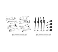 Kit de suspension Widemaxx en alliage d'aluminium 7075 pour traxas 1:16 Mini Maxx/Mini XRT VXL 3S Monster Truck Upgrades - Argent