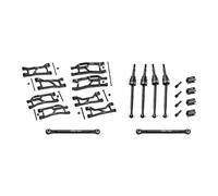 Kit de suspension Widemaxx en alliage d'aluminium 7075 pour traxas 1:16 Mini Maxx/Mini XRT VXL 3S Monster Truck Upgrades - Noir