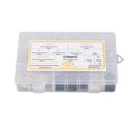 Kit de suspensions de photos robustes avec vis, crochets pour cadres assortis incluant 7 modèles, supportant jusqu’à 40 lb, boîte de rangement transparente pour cadres photo et art