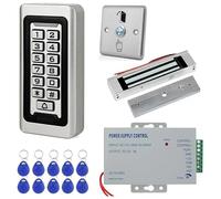 Kit de système contrôle d'accès Porte, Clavier RFID IP68, étanche, extérieur, électromagnétique, Serrure magnétique électrique, d'entrée,Matériel de contrôle d'accès(280KG Lock System)