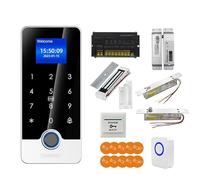 Kit de système contrôle d'accès RFID à empreintes digitales, serrure porte intelligente, ouvre-porte électronique, Bluetooth, ensemble numérique for la maison, biométrique(Kit 4)