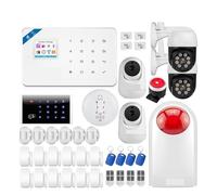 Kit De Système D'alarme Domestique Intelligent GSM, Système De Sécurité Sans Fil, Caméra IP 3MP, Contrôle, Sirène À Numérotation Automatique Pour villa, entrepôt