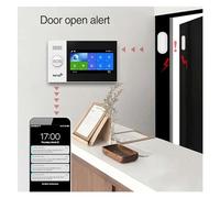 Kit De Système D'alarme Sécurité Tuya, Contrôle par Application avec Caméra IP, Détecteur Mouvement À Cadran Automatique, WiFi GSM, Alarme Intelligente for Maison SystèMe D'Alarme Complet(D)