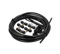 Kit de système de brumisation de 7,5 m, pulvérisation de gouttes microscopiques, idéal pour le refroidissement et l'humidification en extérieur.