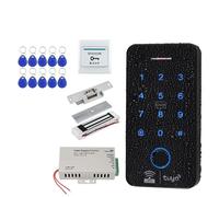 Kit de système de contrôle d'accès extérieur, application Wifi, Bluetooth, Tuya, étanche, RFID, clavier à empreintes digitales, porte, serrure à gâche magnétique électrique,Sécurité(Kit3 (Bolt Lock))