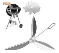 Kit de système de Nettoyage à Une Touche de 56,9 cm, Compatible avec Les pièces de Barbecue Weber, 7444 Weber Kettle Grills - pour Fond de Gril, contrôle de la quantité d'air et Nettoyage des Cendres