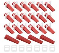 Kit de système de nivellement de carrelage de 200 pièces, 100 languettes de traction de 3 mm et 100 pièces, cales en plastique, cales pour carrelage - Dites adieu aux carreaux inclinés - Outil de