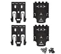 Kit de système de verrouillage rapide QLS 2 pièces, étui de jambe connecté, accessoires de ceinture universels mi-parcours, noir