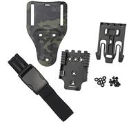 Kit de système de Verrouillage Rapide Tactique, Base de l'adaptateur du Passant de Ceinture QLS 22 19, Boucle à déclenchement Rapide, Ceinture à Patte Mobile, étui à Fusil