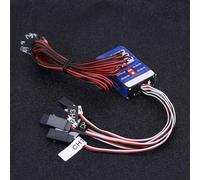 Kit De Système D'Éclairage Led,12 Systèmes D'Éclairage Led,Simulation De Clignotants Pour 1/10 1/8 Rc Voiture/Camion/Crawler