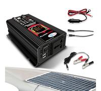 Kit De Système D'énergie Solaire - Panneau Solaire 18 W 12 V avec Contrôleur De Charge 30 A, Kit Complet De Panneaux Solaires Hors Réseau avec Onduleur, Alimentation Portable pour Le Camping, Les
