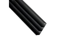 Kit de système d'engrenages à chenilles, Kit de rails for portes coulissantes, for armoire, séparateur de pièce, panneau en bois de 15 à 18 mm, plusieurs tailles(Upper Rail,Length 98.8"/250cm)