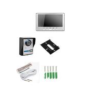 Kit De Système D'interphone Vidéo 7 "moniteur Filaire 1200TVL Étanche IR Sonnette Appel Caméra Porte Téléphone For Maison Appartement Affichage Clair Protection Contre Intempéries(UCYBO-815FA11)