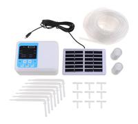 Kit De Système D'irrigation Automatique Avec Minuterie D'eau à énergie Solaire, Contrôleur Numérique Lcd étanche Pour Serre, Jardin Et Pelouse