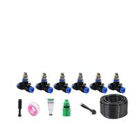 Kit de système d'irrigation automatique de jardin, système d'irrigation goutte à goutte pour jardin, système d'arrosage de jardin avec buses pour s noir 5m 912 pipe + 5 sets of quick-connect fittings