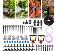 Kit de système d'irrigation Goutte à Goutte de 30 m (98,4 Pieds), système de brumisation Automatique avec Tube de 4/7 mm, Tuyau de pulvérisation, 83 adaptateurs de Buses de valves