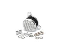 Kit De Système Filtre D'admission Filtre À Air Moto Pour Harley Pour Sportster XL883 XL1200C 48 72 Pour Quarante Huit Soixante-douze 91-2022(Silver-black)