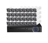 Kit De Système Sécurité avec Caméra IP POE 4K 8MP À Détection Faciale, Vision Nocturne Couleur, CCTV 32 Canaux NVR 4MP DéTection De Mouvement(8+8t,32pcs 8MP Cameras)