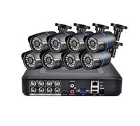 Kit De Système Sécurité Caméra Vidéosurveillance Bullet À Objectif HD 3,6 Mm 5 MP 1080 P DVR 8/4 Canaux Étanche DéTection De Mouvement(4T,8PCS 1080P Cam)