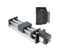 Kit de table à rail linéaire motorisé Nema23, module à vis à billes motorisée, plateau de déplacement for robot mono-axe SFU1605 (axes XYZ).(1.2Nm Motor kit,100mm)