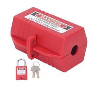 Kit de tagout de verrouillage industriel de 38 mm | Créateur de sécurité en acier inoxydable et PP | Verrouillage du bouchon électrique pour l'entretien des équipements/vannes /