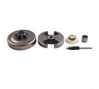 Kit de tambour de pignon d'embrayage à 7 dents de 0,8 cm avec roulement à aiguille de pompe à huile d'embrayage, compatible avec les modèles de tronçonneuse Husqvarna 340 345 350 445 450, remplace OEM