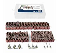 KIT de tambour de ponçage, accessoires de meule pour vernis à ongles, outil rotatif pour la finition du bricolage (338 pièces)