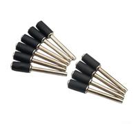 Kit de tambour de ponçage pour outils rotatifs, 10 pièces abrasives en oxyde d'aluminium avec mandrins en caoutchouc, auto-expansibles pour le polissage de sculptures en métal et bois (petite tige)