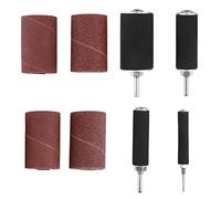 Kit de Tambour de Ponçage pour Perceuse à Colonne, Kit D'outils de Ponceuse à Tambour de Ponçage à Broche 20pcs Ponceuse à Broche D'entraînement avec étui pour Perceuse à Colonne