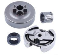Kit de tambour d'embrayage 3257T pour tronçonneuse 36 41 136 137 141 142 modèles 2036 2040 avec roulement à aiguille et kit de remplacement d'engrenage à vis sans fin