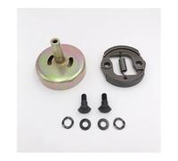 Kit de Tambour d'embrayage 9 Dents à Trous carrés et Ronds, adapté aux Petits Moteurs GX31 et GX35 de 1,3 CV, Brosse CParts(Round 9T)