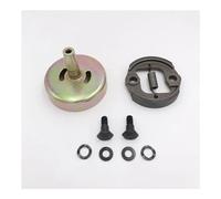 Kit de tambour d'embrayage 9 dents à trous carrés et ronds for débroussailleuse à petit moteur GX31 GX35 1,3 CV(Round 9T)