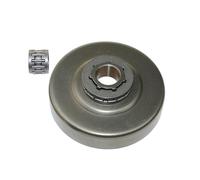 Kit de Tambour d'embrayage à Pas 3/8 7T avec pignon Jante et roulement, Compatible Les tronçonneuses 362, 365, 371, 372, 372XP, 570 575. Remplace la pièce n° 503744401(Drum Kit A)