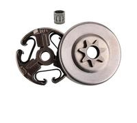 Kit de Tambour d'embrayage à Pas 3 8 7T, roulement d'embrayage de pignon de Jante adapté à la tronçonneuse 362 365 371 372 372XP 570 575 remplacer 503744401(Clutch Drum Kit B)