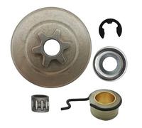 Kit de tambour d'embrayage à pignon de 0,95 cm 6T avec clip de roulement à aiguille compatible avec les pièces de tronçonneuse MS171 MS181 MS211