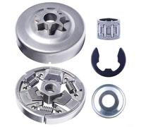 Kit de tambour d'embrayage avec couvercle de pignon droit 325 et assemblage d'embrayage en métal compatible avec les tronçonneuses MS261 MS261C MS271 MS271C MS291 MS291C de rechange pour tronçonneuse