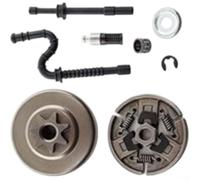 Kit de tambour d'embrayage de 3/8" 7T avec roulement à aiguilles pour tronçonneuse MS290 MS390 029 039 MS310, poulie d'entraînement de rechange