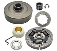 Kit de tambour d'embrayage de pignon de jante de 3/8" compatible avec MS340 MS360 034 036 Rondelle d'engrenage à vis sans fin avec roulement à aiguille