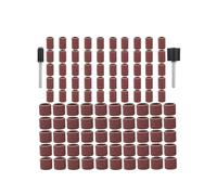 Kit de tambours de ponçage, bande de ponçage 1/2 1/4 pouce, mandrins de ponçage grain 80, adapté aux perceuses à ongles, outils abrasifs rotatifs, 102 pièces