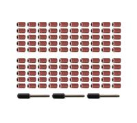 Kit de tambours de ponçage grain 103, 600 pièces, bande 2.35mm 3.17mm, mandrins de sable adaptés à la perceuse à ongles, outils abrasifs rotatifs(Shank 3.17mm)