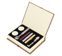 Kit de tampon de joint de cire de lettre - Design exquis, assemblage de filetage métallique facile, idéal pour les cartes et invitations de bricolage, style rétro, plusieurs blocs