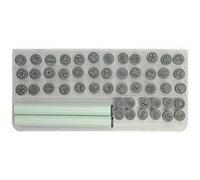 Kit de tampons à ongles 48 pièces avec embouts en silicone, outils d'estampage DIY pour la maison et les voyages, ensemble de tampons réutilisables pour débutants et amateurs, kits pour st